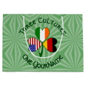 Duitse Ierse Amerikaanse Shamrock gepersonaliseerd Groot Cadeauzakje (Voorkant)