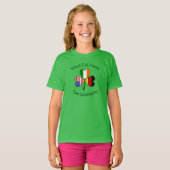 Duitse Ierse Amerikaanse Shamrock gepersonaliseerd T-shirt (Voorkant volledig)