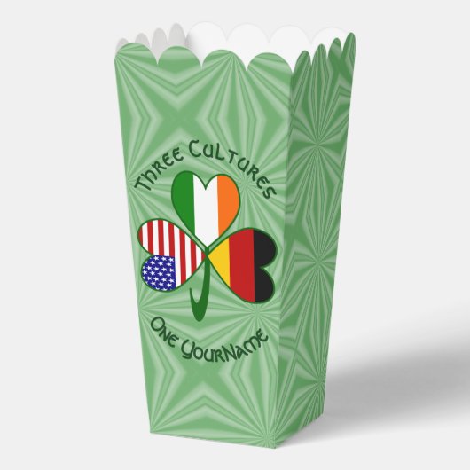 Duitse Ierse Amerikaanse Shamrock Personaliseer Po Bedankdoosjes (Voorkant)