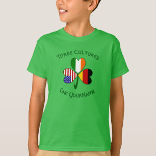 Duitse Ierse Amerikaanse Shamrock Persoonlijke Jon T-shirt