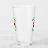 Duitse Ierse VS vlaggen Shamrock gepersonaliseerd Glas (Links)