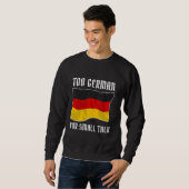 Duitse immigrant Cliche Irony Slogan Grappig Duits Trui (Voorkant volledig)