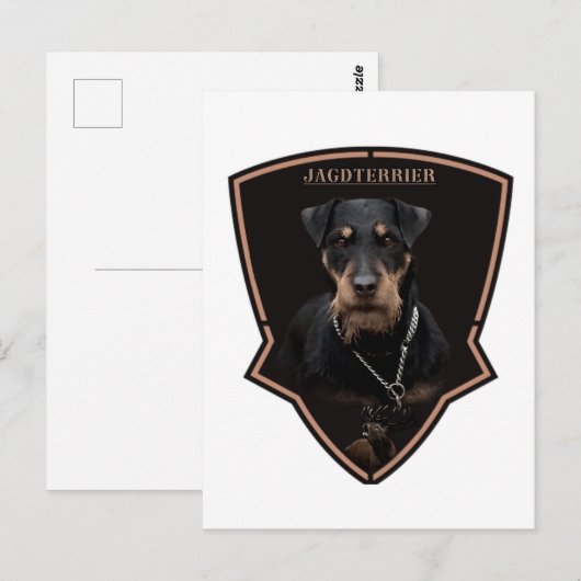 Duitse jaagterger (Jagdanger) — Bosbouw Briefkaart (Voorkant / Achterkant)