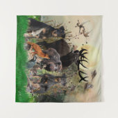 Duitse jaagterger (Jagdanger) — Bosbouw Wandkleed (Voorkant (horizontaal))