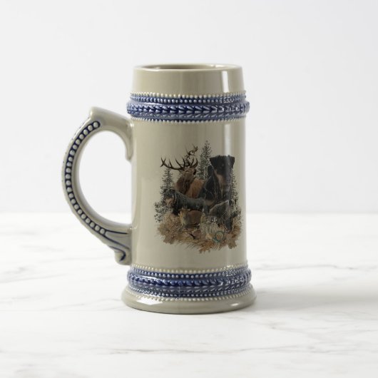 Duitse jaagterger (Jagddooder) Bierpul (Links)