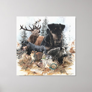 Duitse jaagterger (Jagddooder) Canvas Afdruk