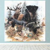 Duitse jaagterger (Jagddooder) Canvas Afdruk (Insitu (Houten vloer))