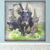 Duitse jaagterger (Jagddooder) Canvas Afdruk (Insitu (Houten vloer))