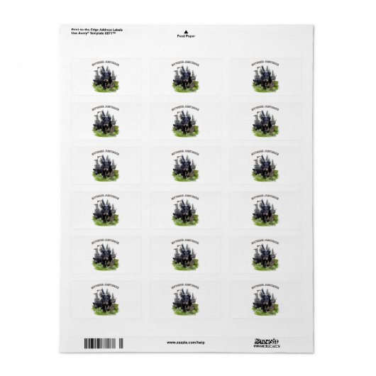 Duitse jaagterger (Jagddooder) Etiket (Full Sheet)