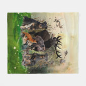 Duitse jaagterger (Jagddooder) Fleece Deken (Voorkant (Horizontaal))