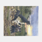 Duitse jaagterger (Jagddooder) Fleece Deken (Voorkant (Horizontaal))
