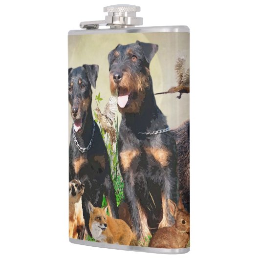 Duitse jaagterger (Jagddooder) Heupfles (Links)