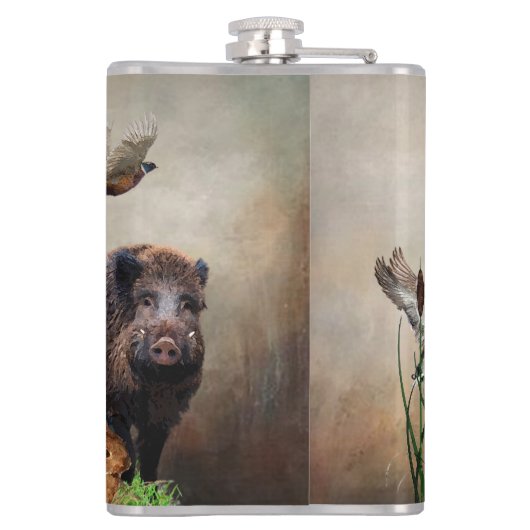 Duitse jaagterger (Jagddooder) Heupfles (Achterkant)