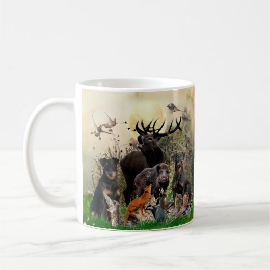 Duitse jaagterger (Jagddooder) Koffiemok (Links)