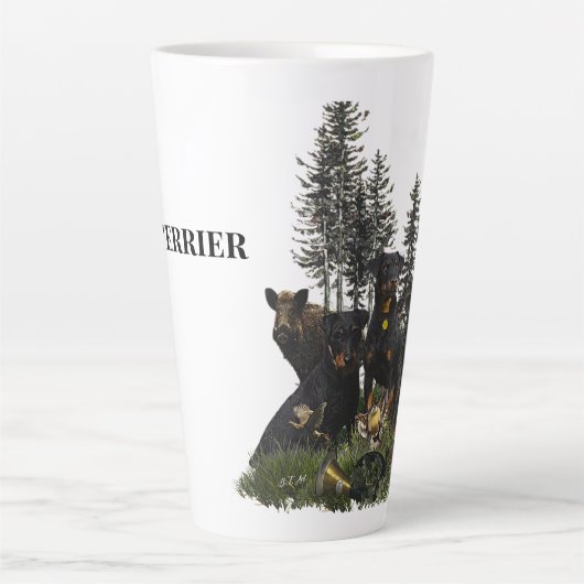 Duitse jaagterger (Jagddooder) Latte Mok (Voorkant)