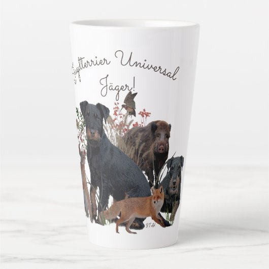 Duitse jaagterger (Jagddooder) Latte Mok (Voorkant)