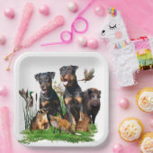 Duitse jaagterger (Jagddooder) Papieren Bordje (Feest)