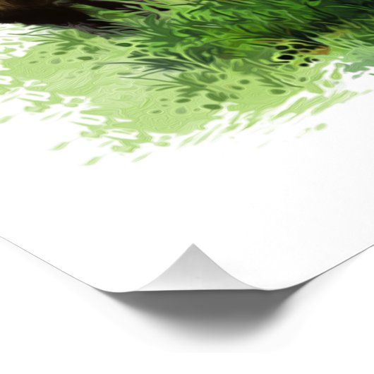 Duitse jaagterger (Jagddooder) Perfect Poster (Hoek)