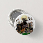 Duitse jaagterger (Jagddooder) Ronde Button 3,2 Cm (Voorkant /achterkant)