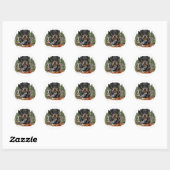 Duitse jaagterger (Jagddooder) Ronde Sticker (Vel)