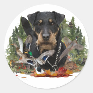 Duitse jaagterger (Jagddooder) Ronde Sticker
