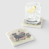 Duitse jaagterger (Jagddooder) Stenen Onderzetter (Zijkant)