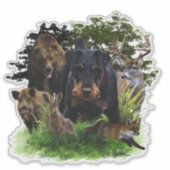 Duitse jaagterger (Jagddooder) Sticker (Voorkant)