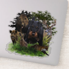 Duitse jaagterger (Jagddooder) Sticker