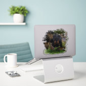 Duitse jaagterger (Jagddooder) Sticker (Laptop op bureau)