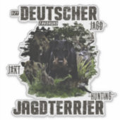 Duitse jaagterger (Jagddooder) Sticker (Voorkant)