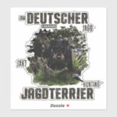 Duitse jaagterger (Jagddooder) Sticker (Vel)