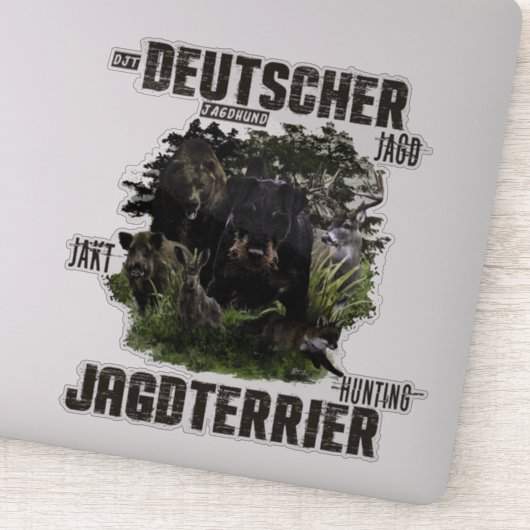 Duitse jaagterger (Jagddooder) Sticker (Detail)
