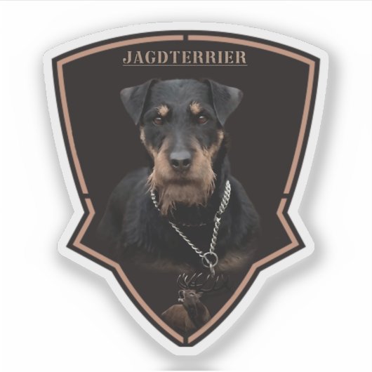 Duitse jaagterger (Jagddooder) Sticker (Voorkant)