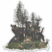 Duitse jaagterger (Jagddooder) Sticker (Voorkant)