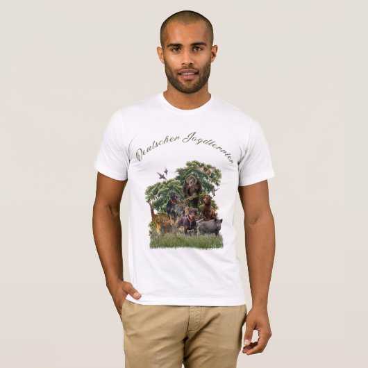 Duitse jaagterger (Jagddooder) T-shirt (Voorkant volledig)