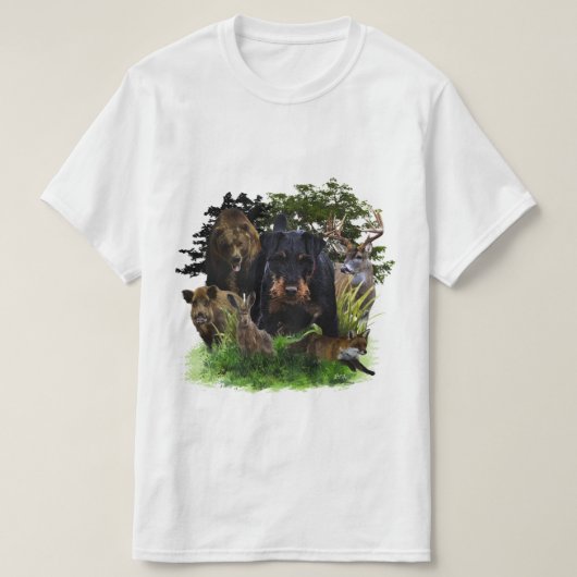 Duitse jaagterger (Jagddooder) T-Shirt (Design voorkant)