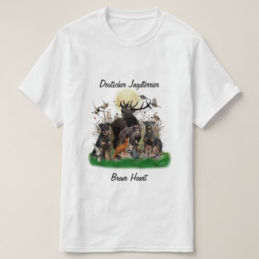 Duitse jaagterger (Jagddooder) T-Shirt (Design voorkant)