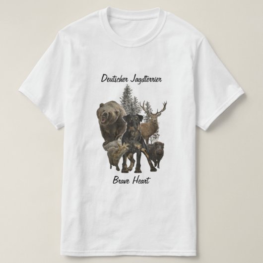Duitse jaagterger (Jagddooder) T-Shirt (Design voorkant)