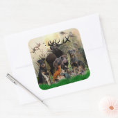 Duitse jaagterger (Jagddooder) Vierkante Sticker (Envelop)