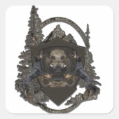 Duitse jaagterger (Jagddooder) Vierkante Sticker (Voorkant)