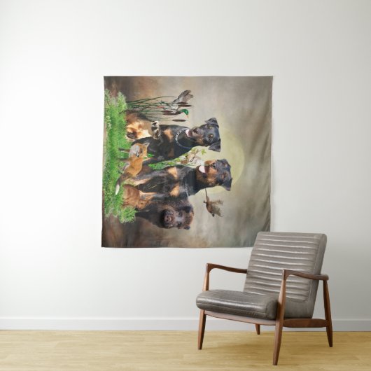 Duitse jaagterger (Jagddooder) Wandkleed (In Situ (horizontaal))