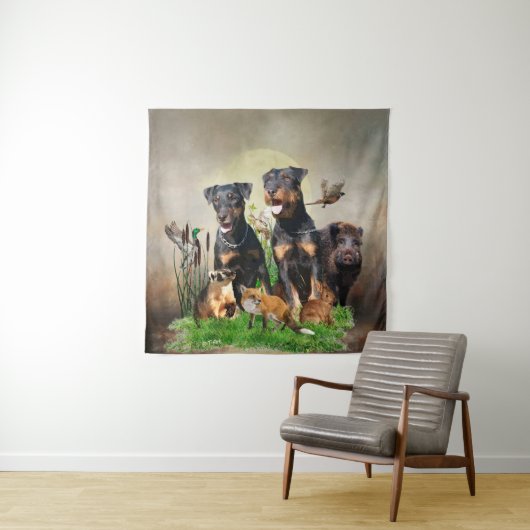 Duitse jaagterger (Jagddooder) Wandkleed (In situ)