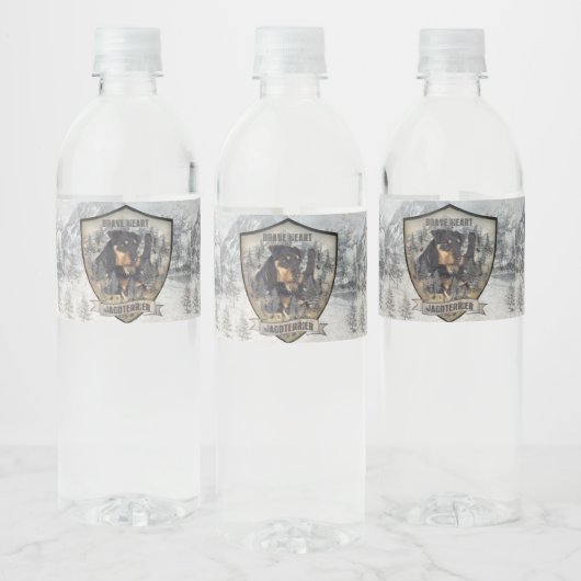 Duitse jaagterger (Jagddooder) Waterfles Etiket (Flessen)