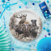 Duitse jachtterger papieren bordje (Feest)