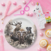 Duitse jachtterger papieren bordje (Feest)