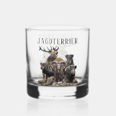 Duitse jachtterger whisky glas (Voorkant)