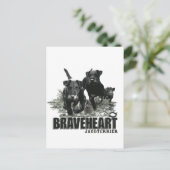 Duitse jachtterriër, de Jagdterriër, art Feestdagenkaart (Staand voorkant)