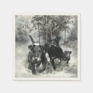Duitse jachtterriër, de Jagdterriër, art Servet