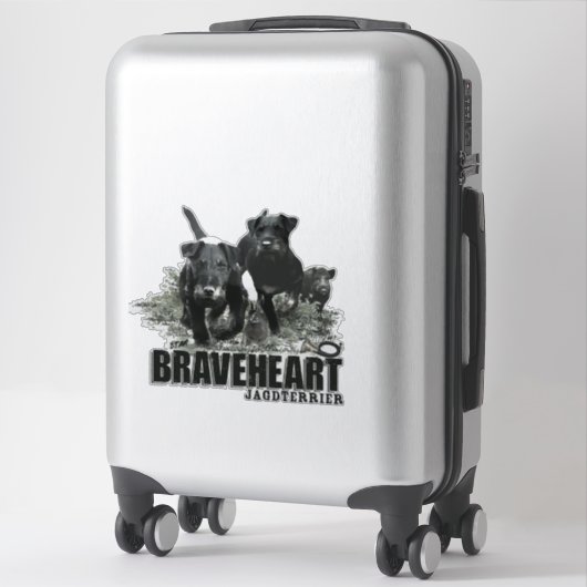 Duitse jachtterriër, de Jagdterriër, art Sticker (Koffer)