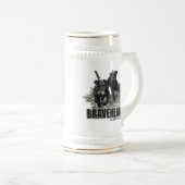 Duitse Jachtterriër, de Jagdterrier, Kunst Bierpul (Voorkant rechts)